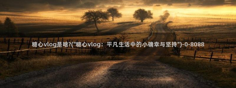 糖心vlog原创：糖心vlog是啥?(\