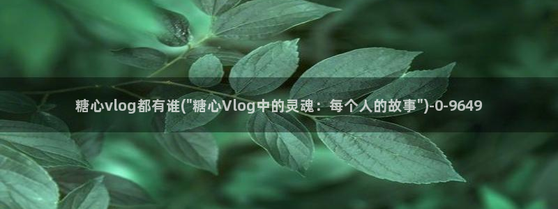 糖心vlog八大家：糖心vlog都有谁(\